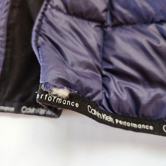 Womens Calvin Klein Performance Premium Down Puffer Vest Small Blue/Purple - Picture 8 of 15